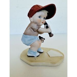 The‎ Heirloom Tradition 1985 "Batter Up" H1729 Baseball Boy & Dog Figurine